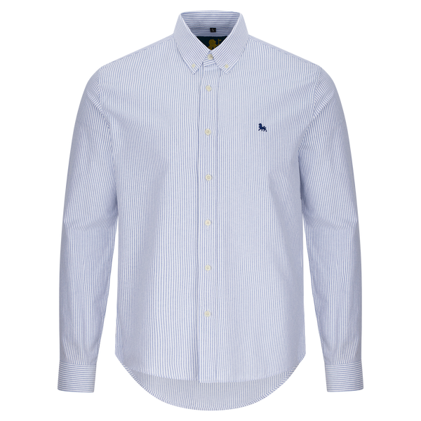The Oxfordshirt - Oxfordhemd mit Streifen blau weiß