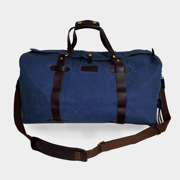 Rugged Vintage Canvas Duffle Bag Holdall - navy