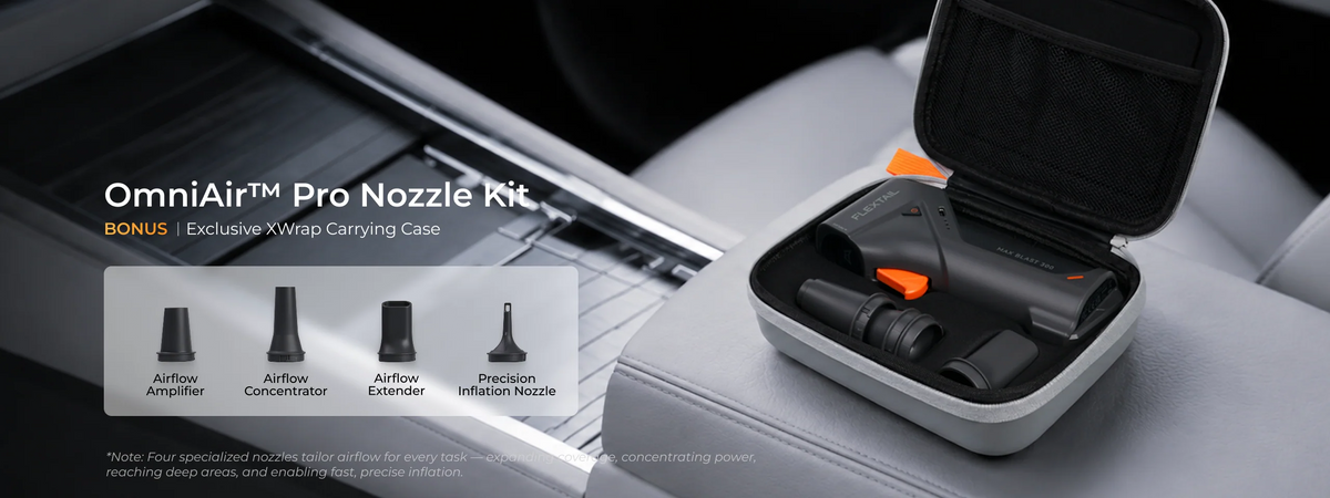 MAX BLAST 300 mit OmniAir Pro Düsen im XWrap Transportcase